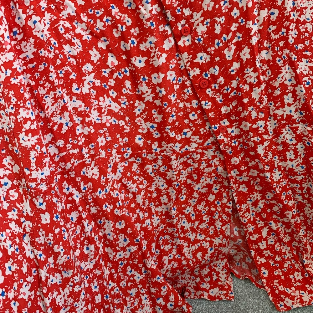 HUSH red floral skirt , size 16 NWT - Picture 2 of 7